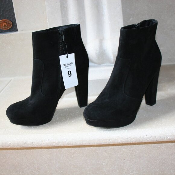 Mossimo Supply Co. Black Suede /Julianna Platform Boot Size 9 - Picture 3 of 11
